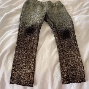 Juicy Couture Gold and Black Metallic Leggings